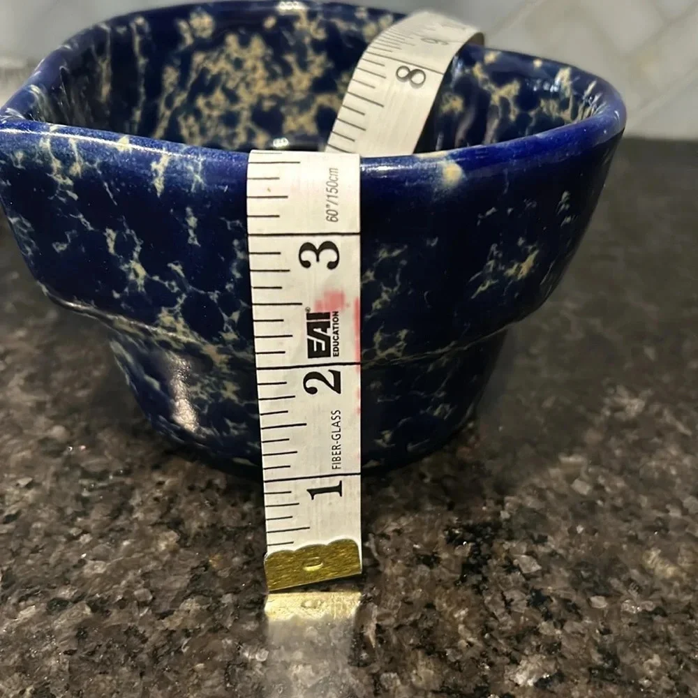 Bennington Heart Baker bowl Blue heart  stoneware dishwasher microwave oven safe